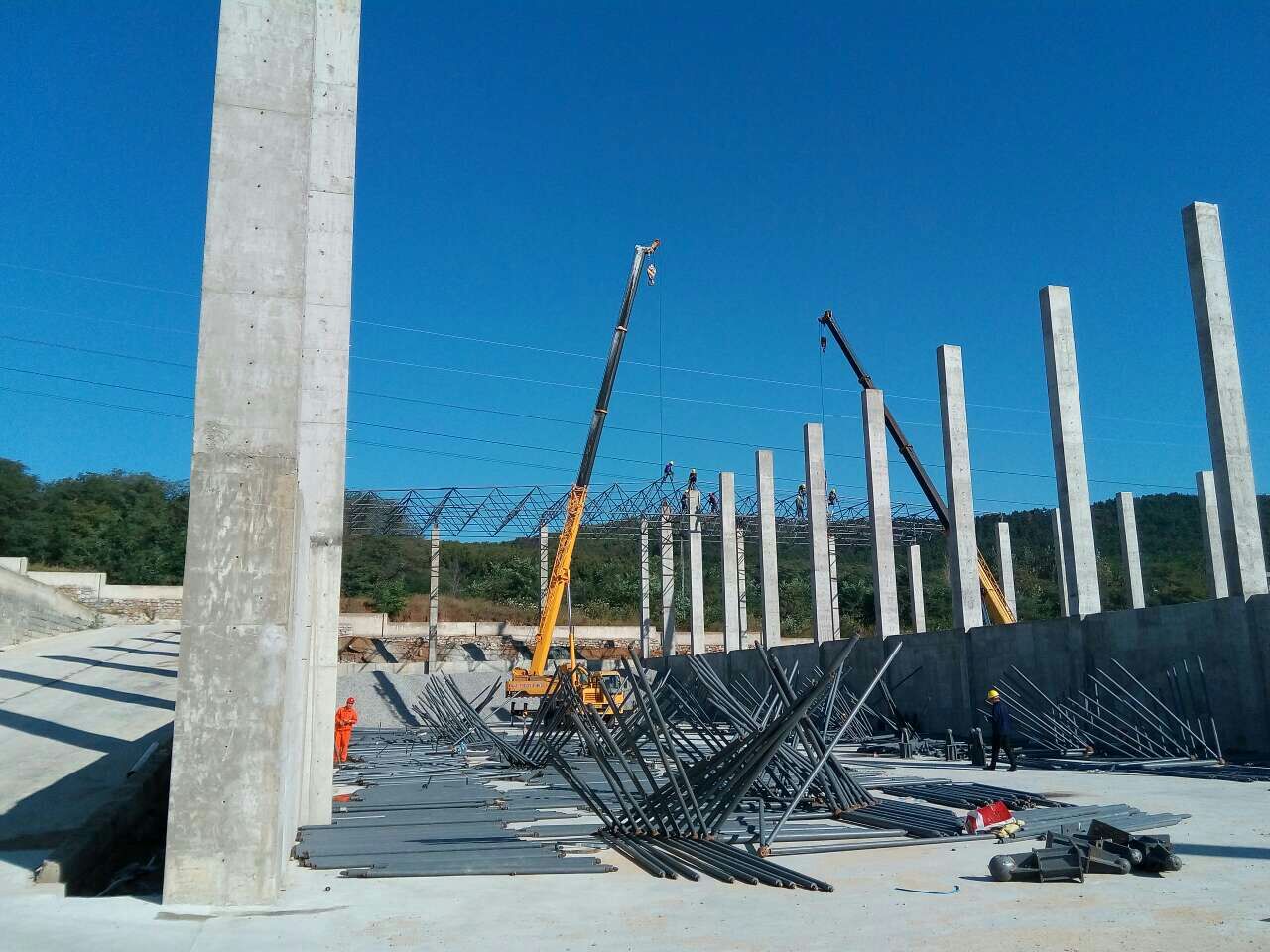 南京搅拌站网架